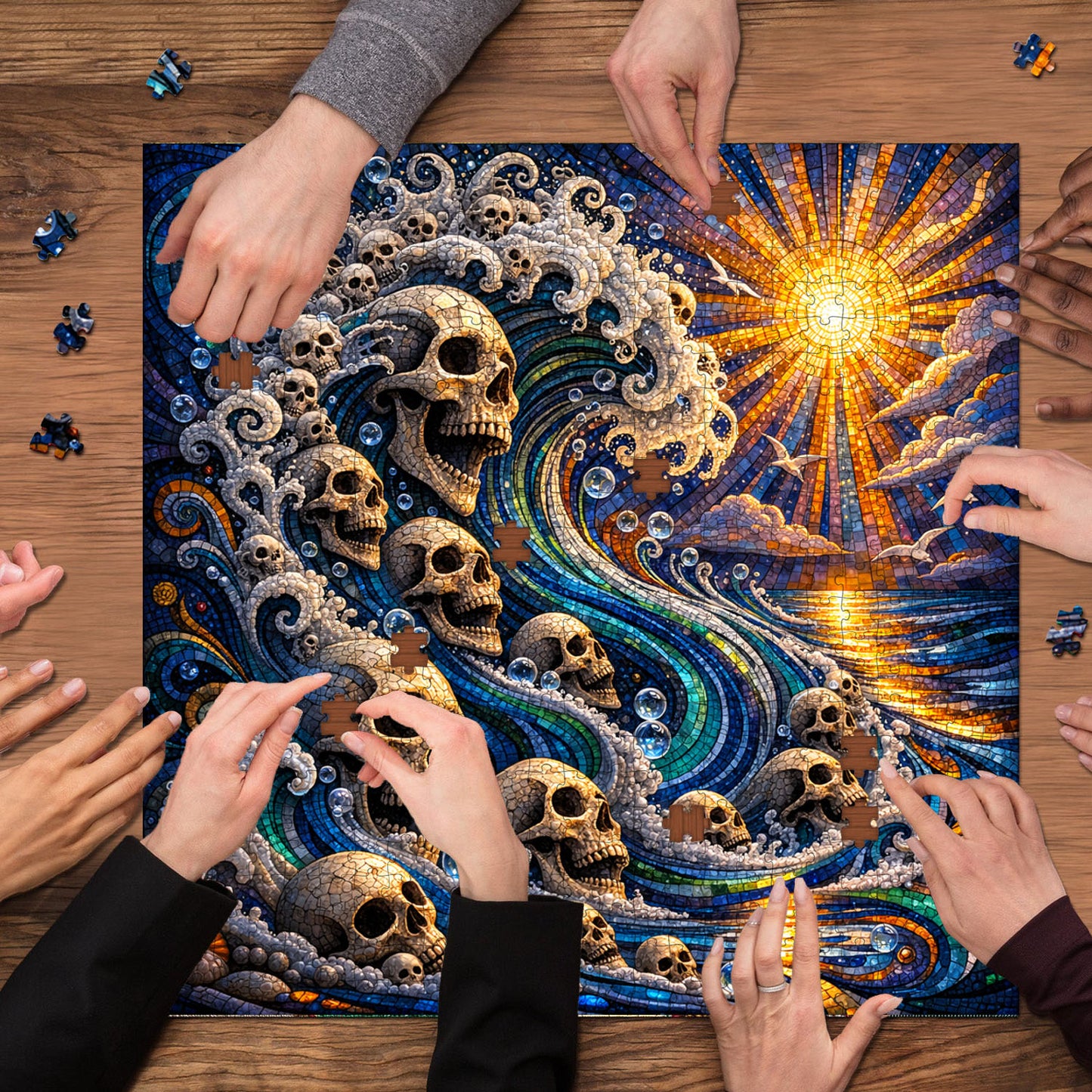 Skull Serenity Jigsaw Puzzles GFTOQA2039
