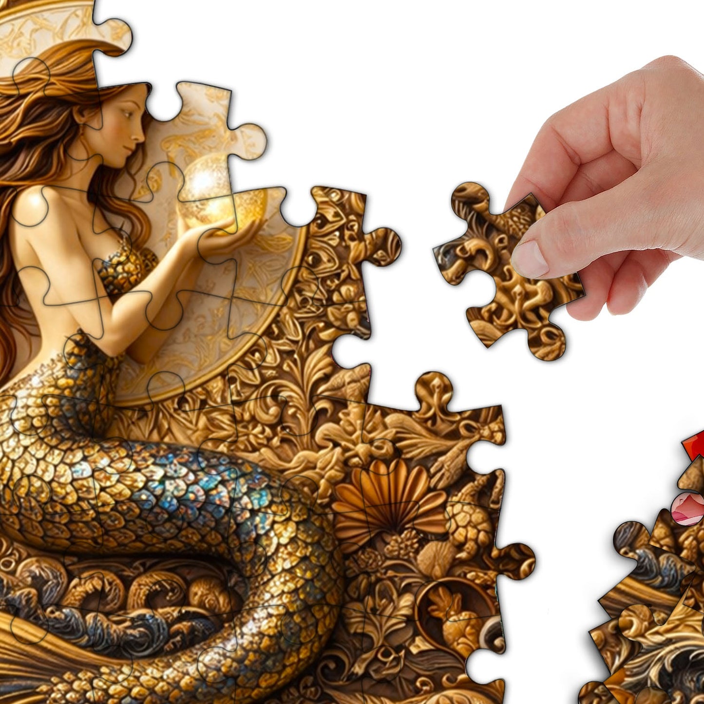 Emerald Mermaid Jigsaw Puzzles GFTOMA9977