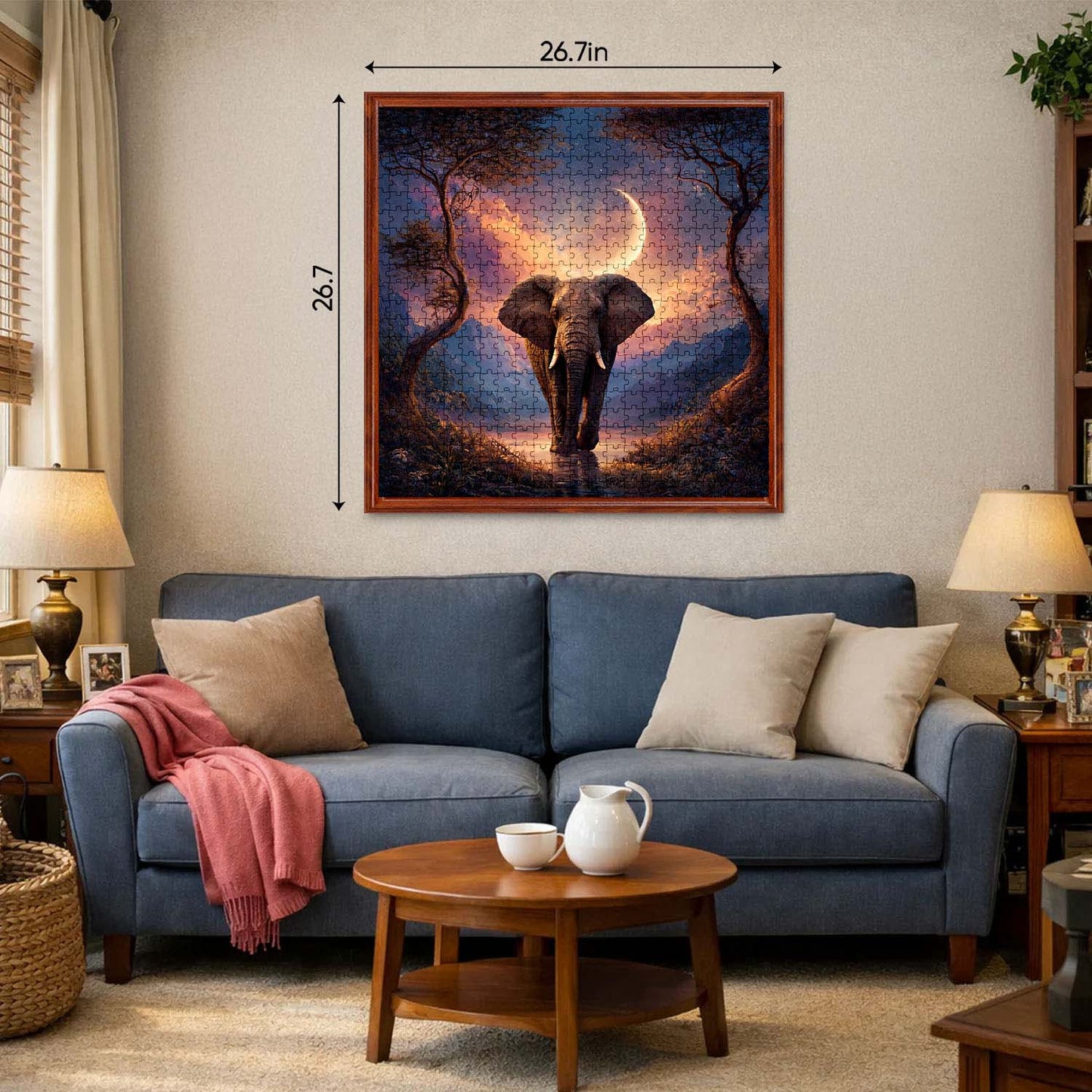 Moonlit Forest Elephant Jigsaw Puzzles GFTOHD14229