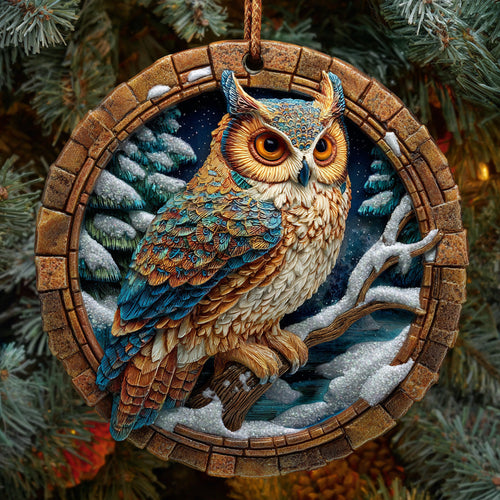 Mystical Owl Ceramic Ornament GFSPNL25