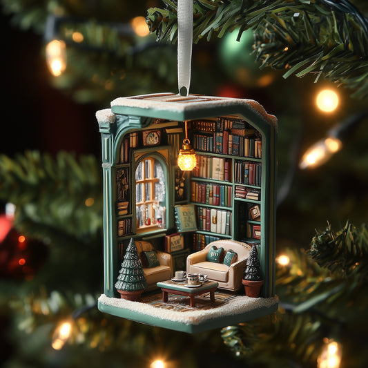 Reading Nook Ceramic Ornament GFSPNT24