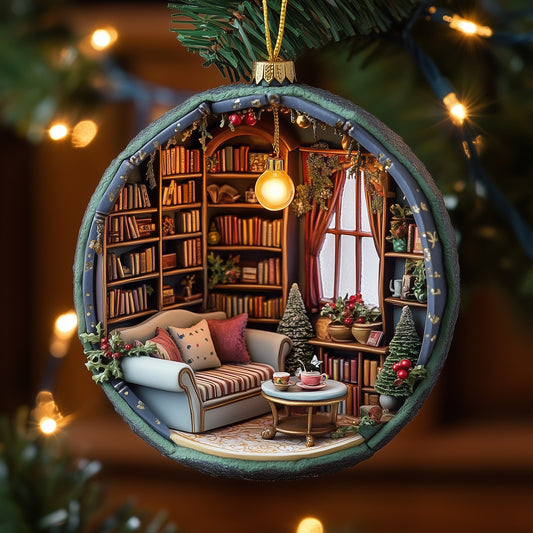 Reading Nook Ceramic Ornament GFSPNT26