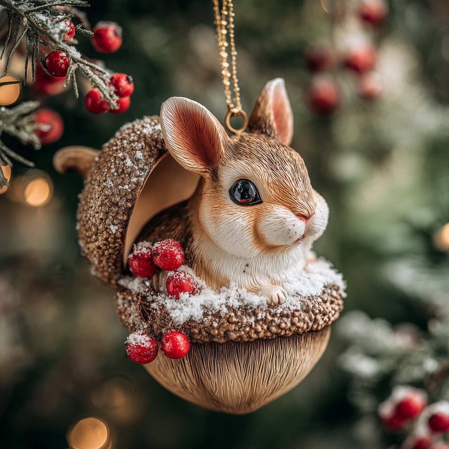 Charming Rabbit Christmas Ornament GFSPTP38