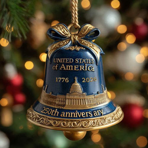 250th Anniversary Bell Mica Ornament GFSPTP6
