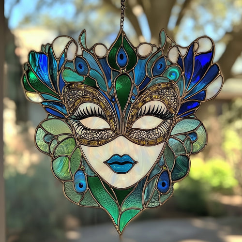 Mardi Gras Masks Window Hanging Suncatcher GFTOAB4135