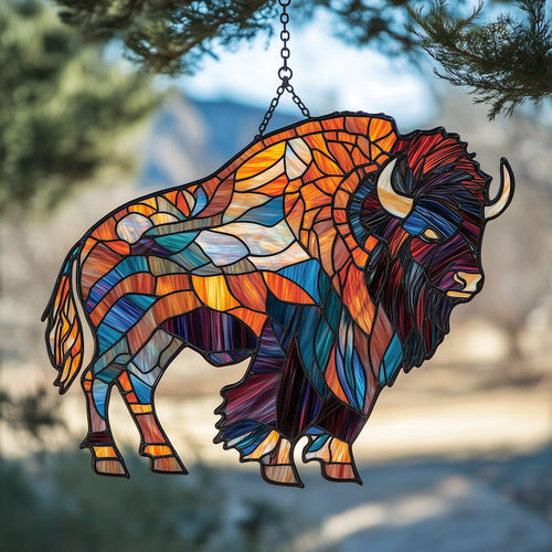 American Bison Window Hanging Suncatcher GFTOAB4538
