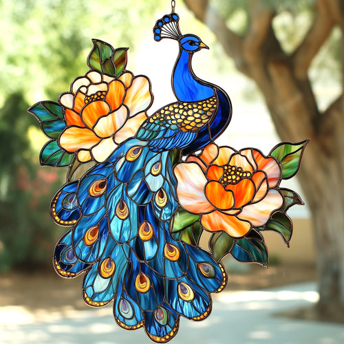 Charming Peacock Window Hanging Suncatcher GFTOAB4828