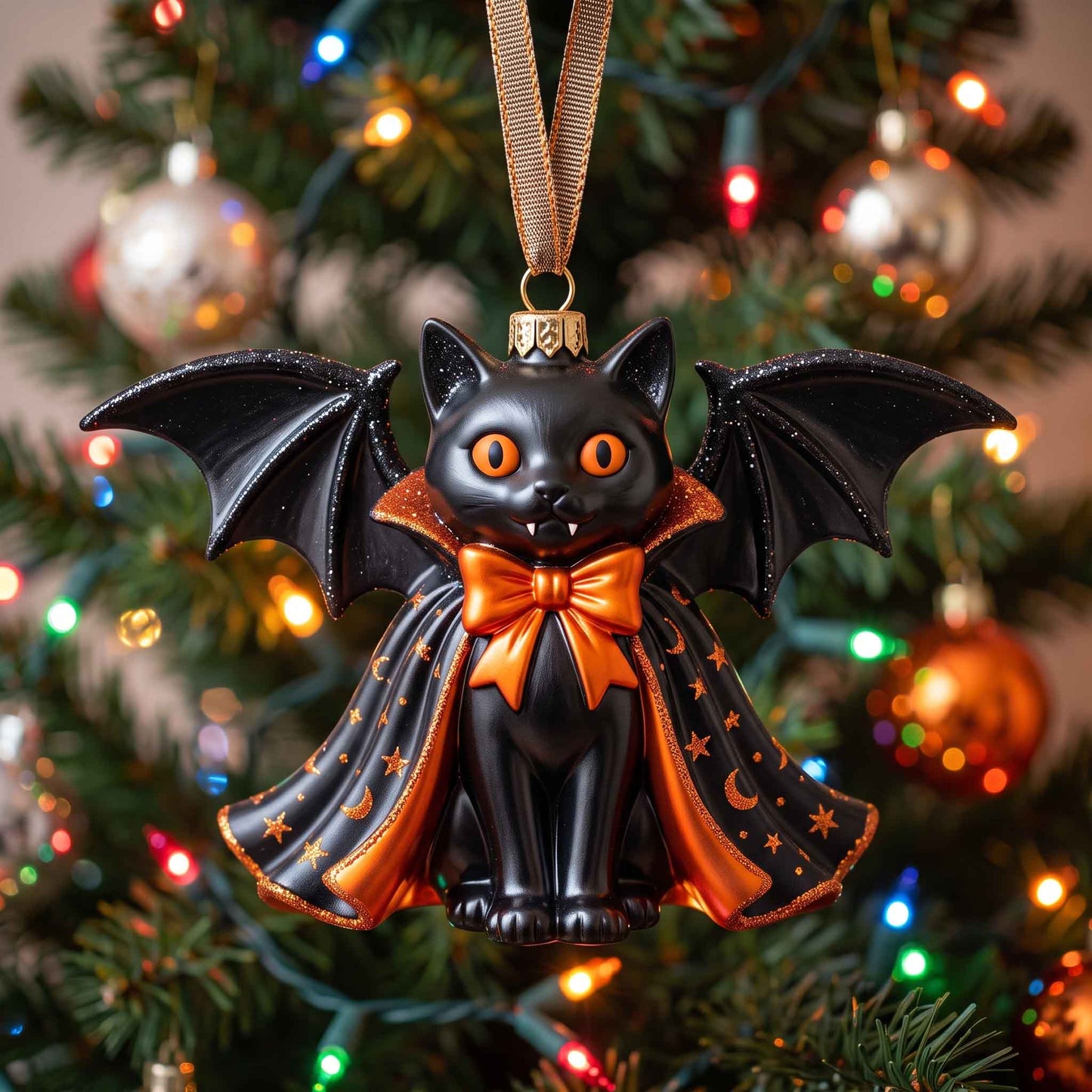 Vampire Black Cat Mica Ornament GFTOTP20846