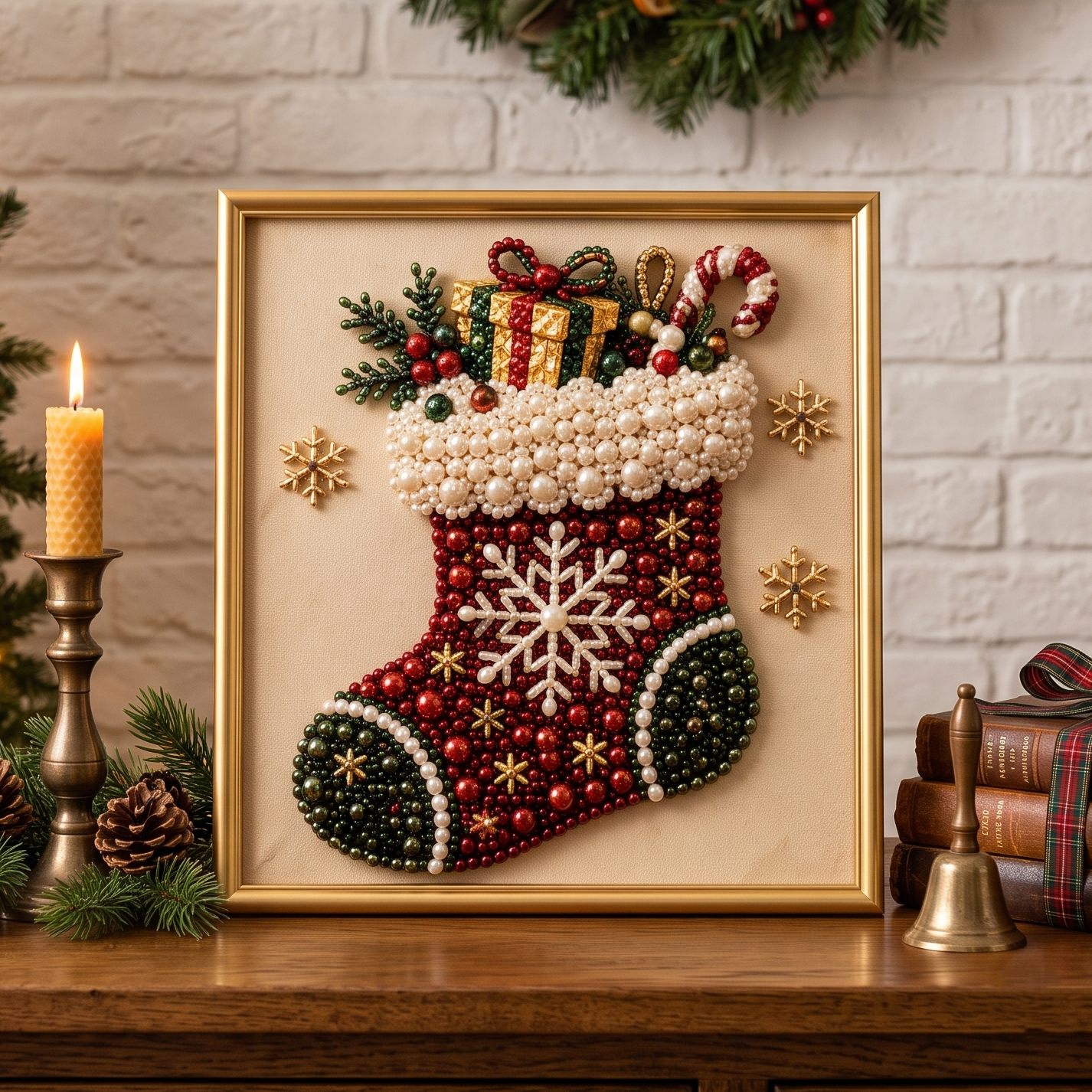 EARLY CHRISTMAS SALE 49% 🎄 OFF Holiday DIY Diamond Pearl Painting Art Kit