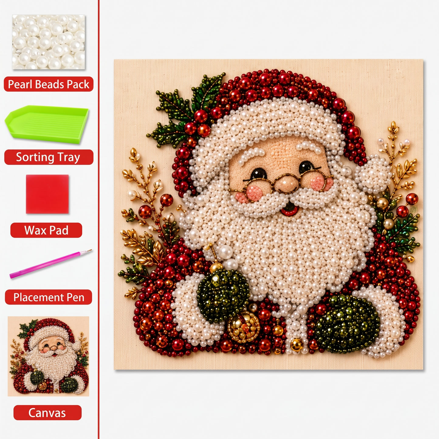 EARLY CHRISTMAS SALE 49% 🎄 OFF Holiday DIY Diamond Pearl Painting Art Kit
