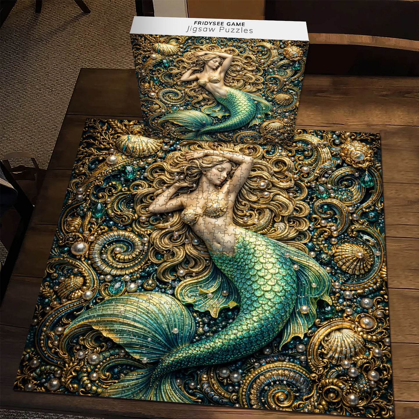 Emerald Mermaid Jigsaw Puzzles GFTOMA9978