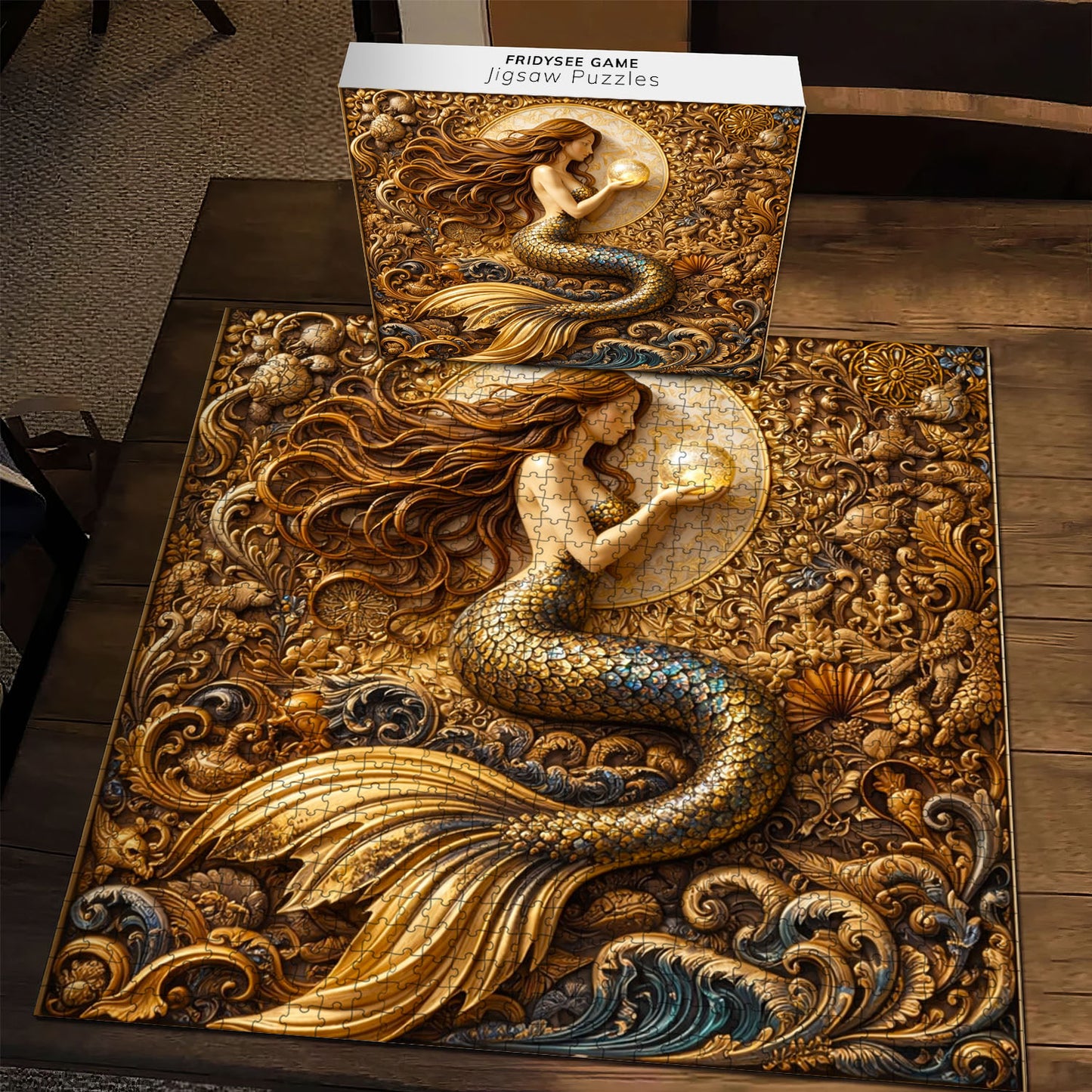 Emerald Mermaid Jigsaw Puzzles GFTOMA9977
