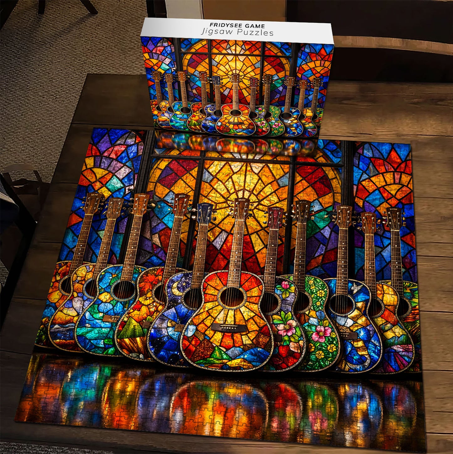 Stained Glass Jigsaw Puzzles GFTOQM3336