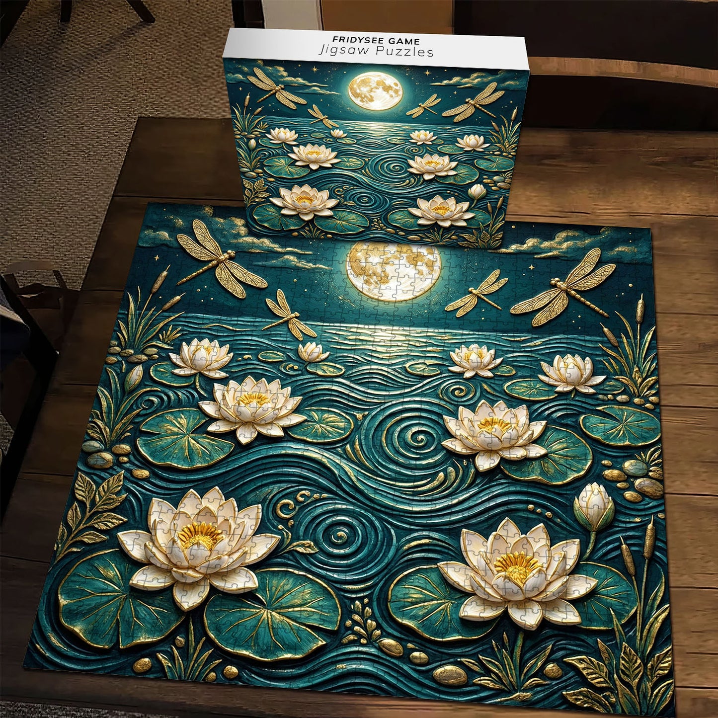 Moonlit Lotus Jigsaw Puzzles GFTOQM3440