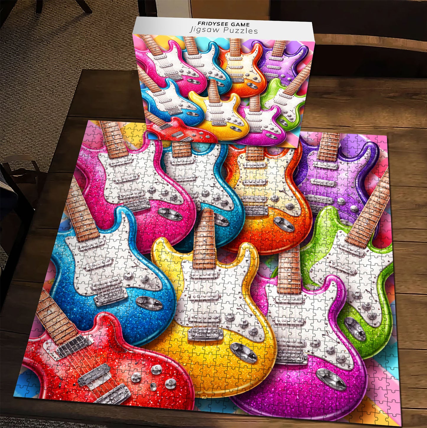 Candy Pop Guitars Jigsaw Puzzles GFTOQM3335