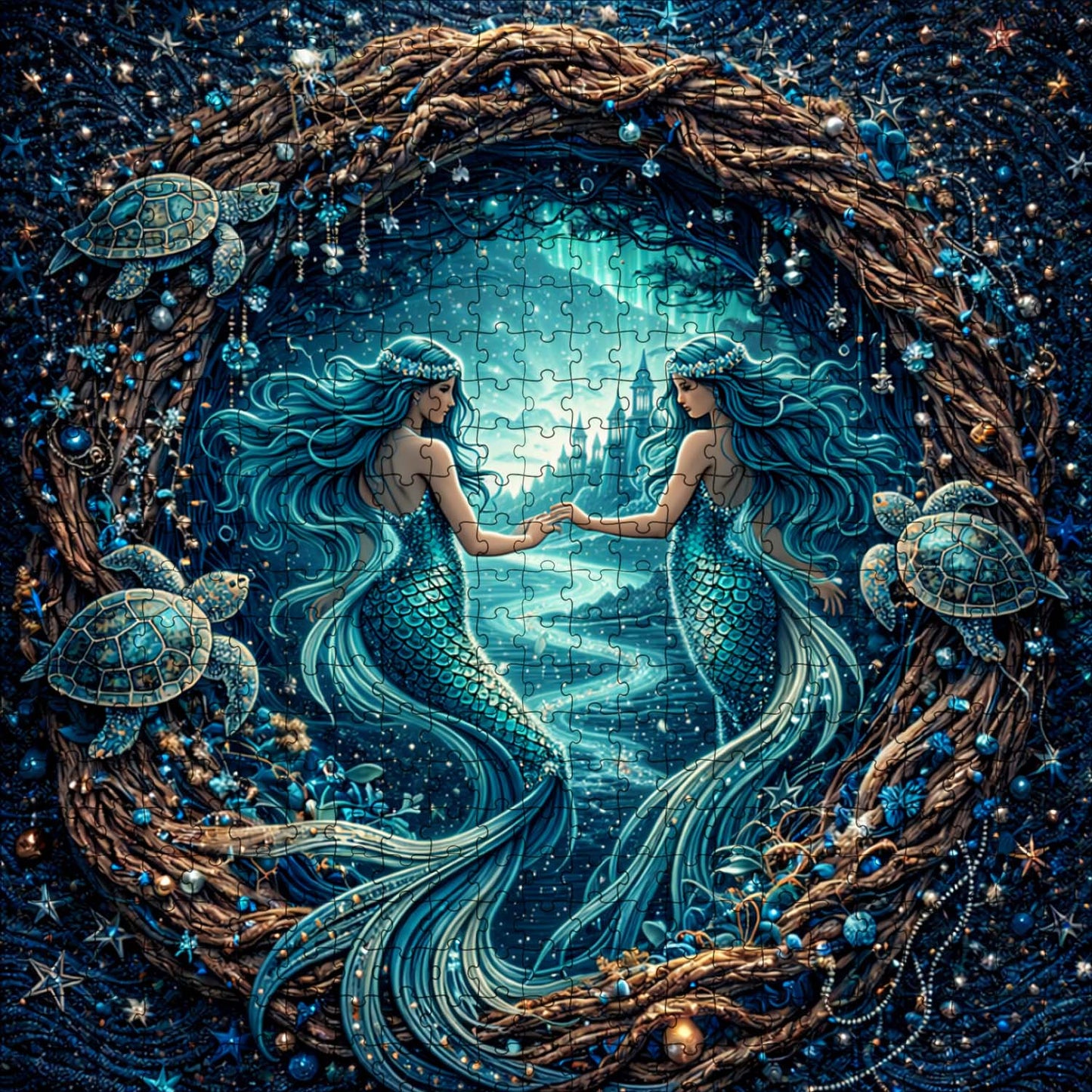 Emerald Mermaid Jigsaw Puzzles GFTOMA9980