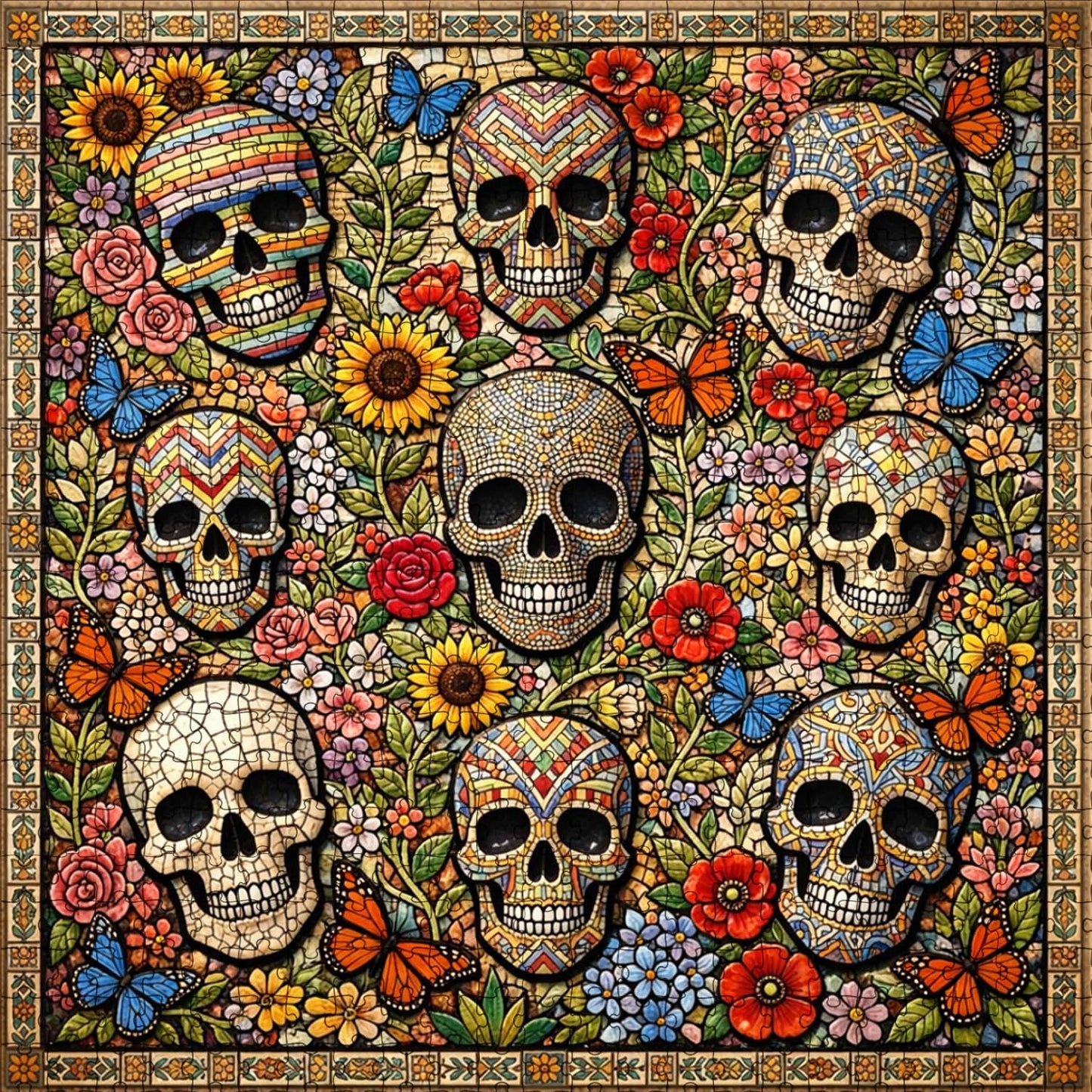 Skull Serenity Jigsaw Puzzles GFTOQA2033