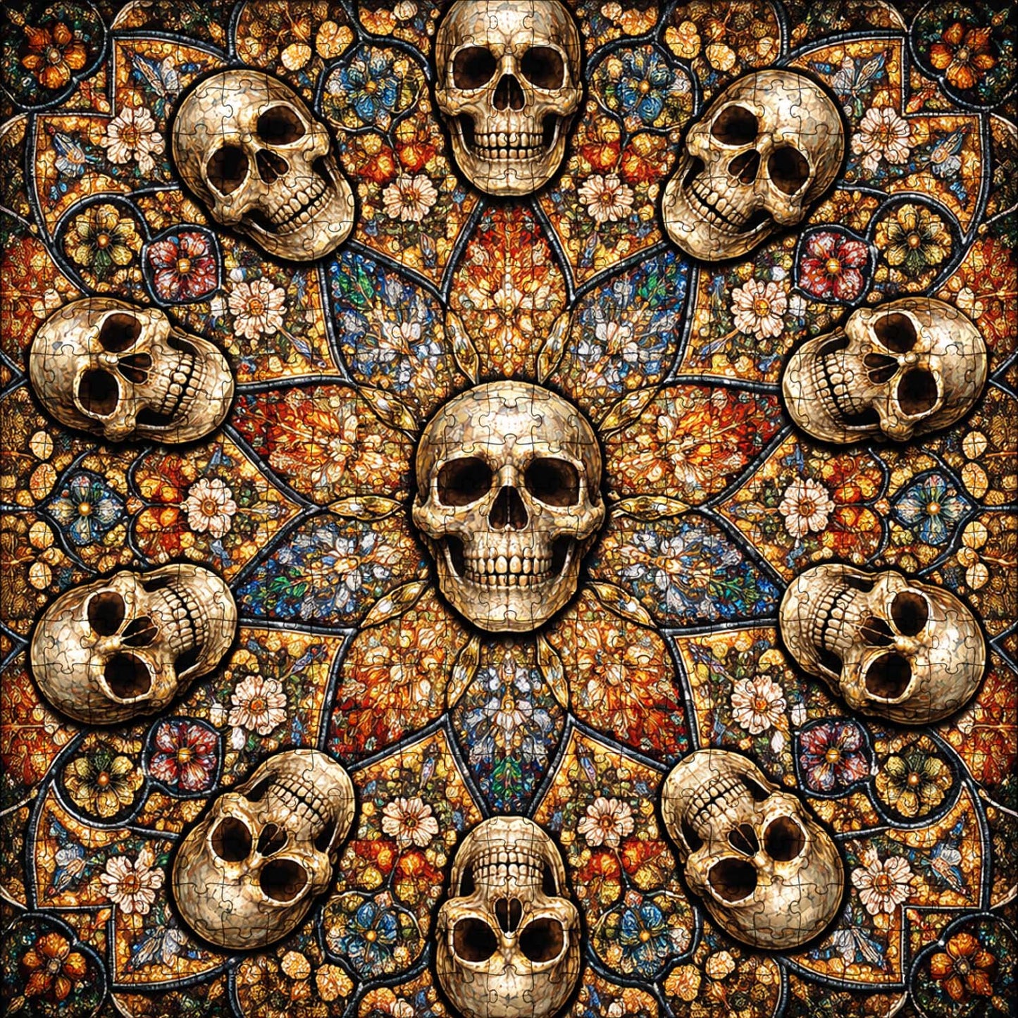 Skull Serenity Jigsaw Puzzles GFTOQA2038