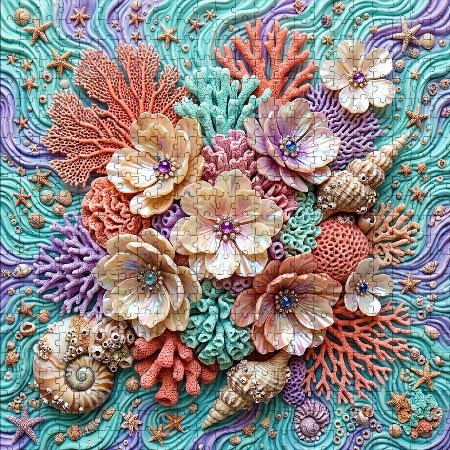 Coral Blossom Jigsaw Puzzles GFTOQM3441