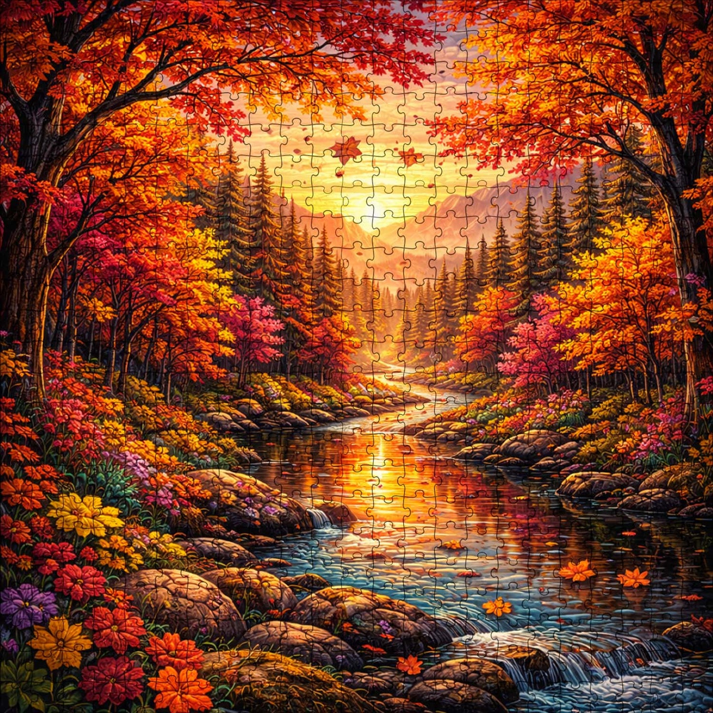 Forest Serenity Jigsaw Puzzles GFTOQA2047