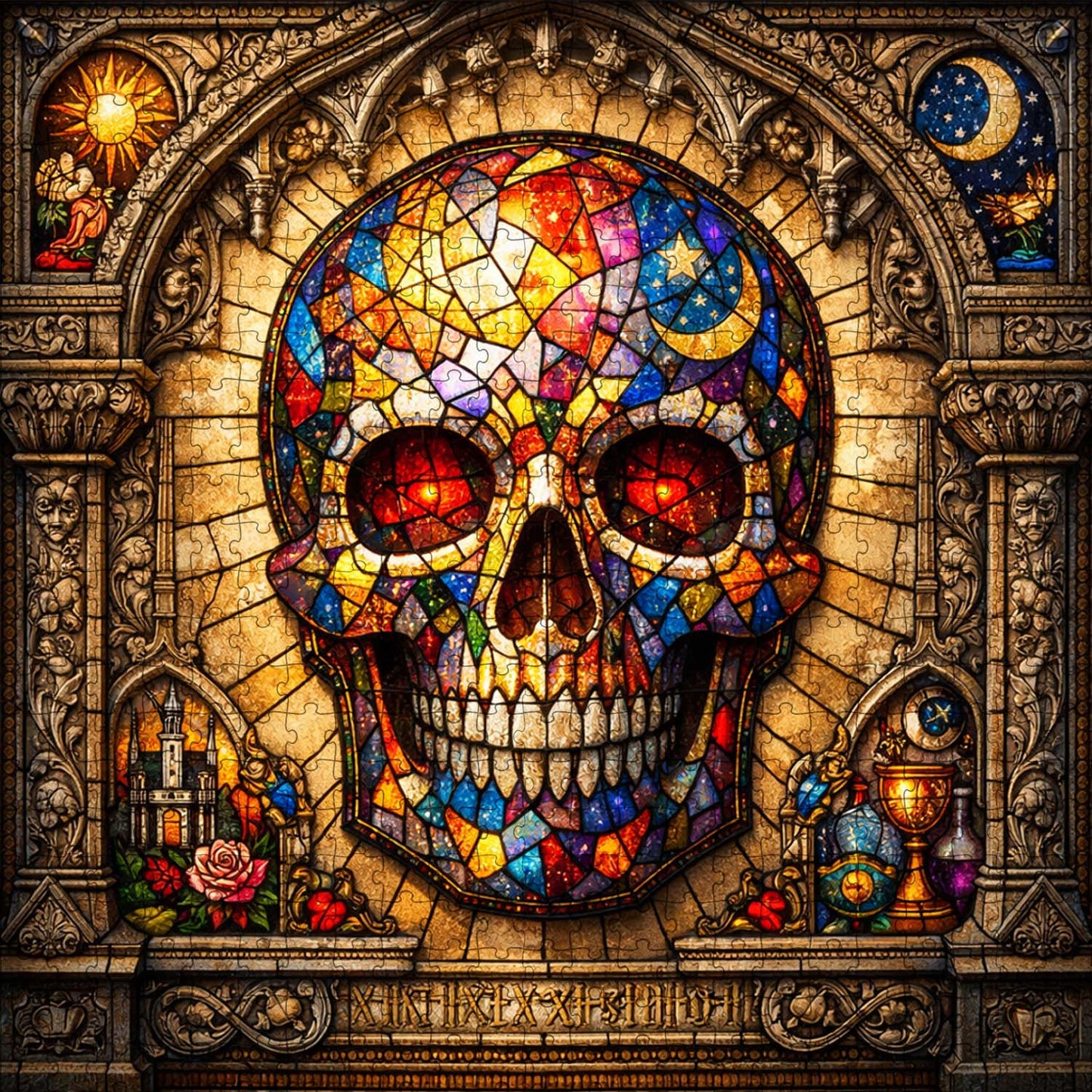 Skull Serenity Jigsaw Puzzles GFTOQA2027