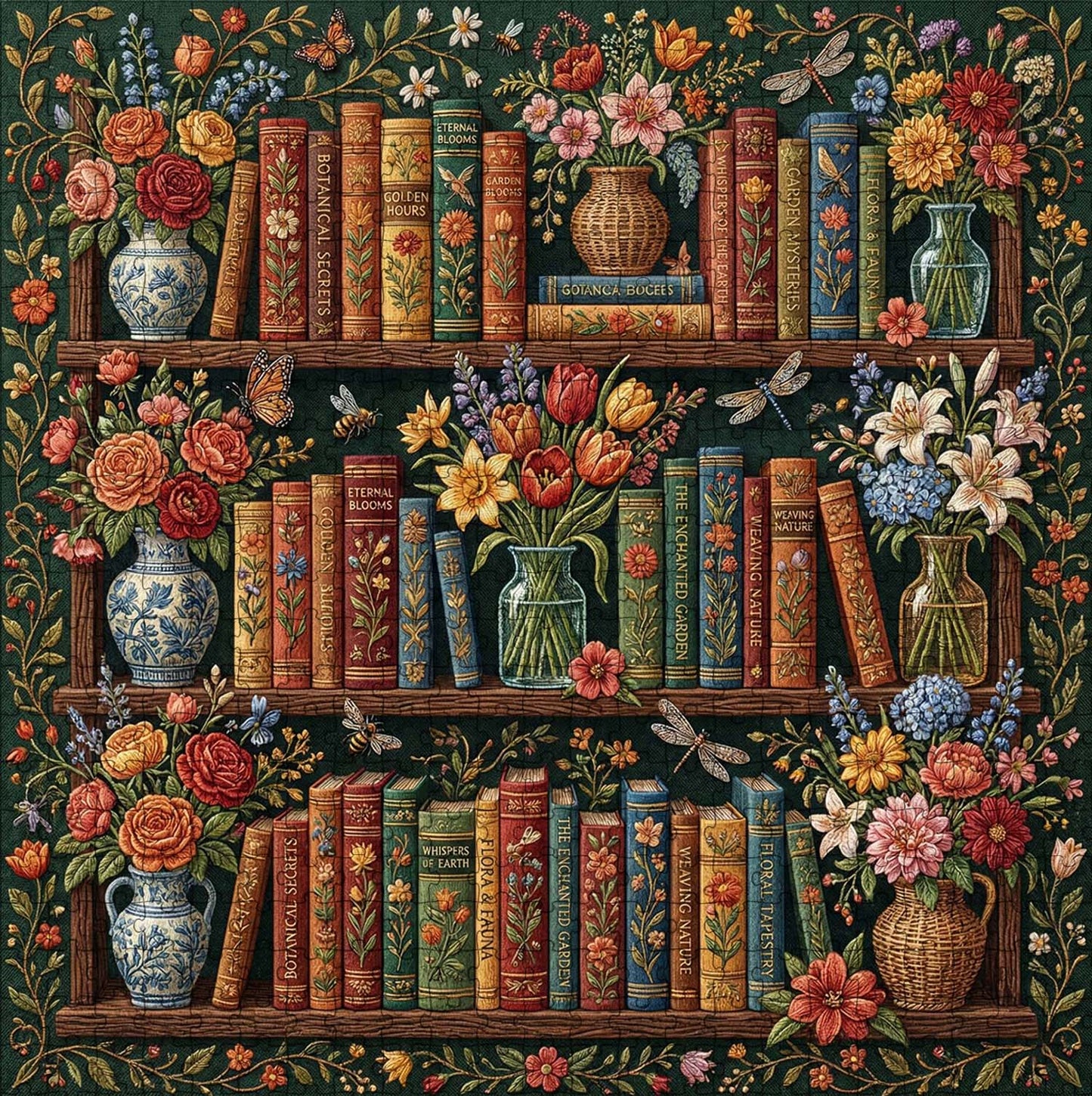 Emerald Blooms Jigsaw Puzzles GFTOQM3297