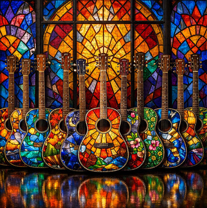 Stained Glass Jigsaw Puzzles GFTOQM3336