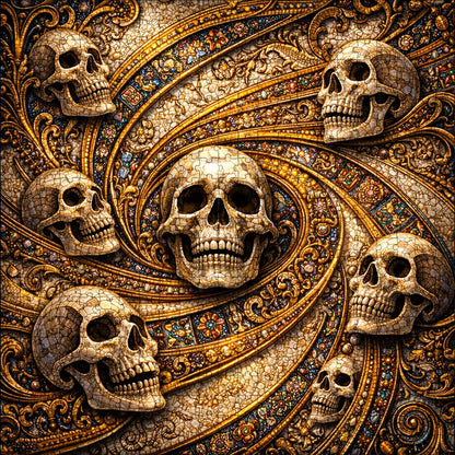 Skull Serenity Jigsaw Puzzles GFTOQA2041
