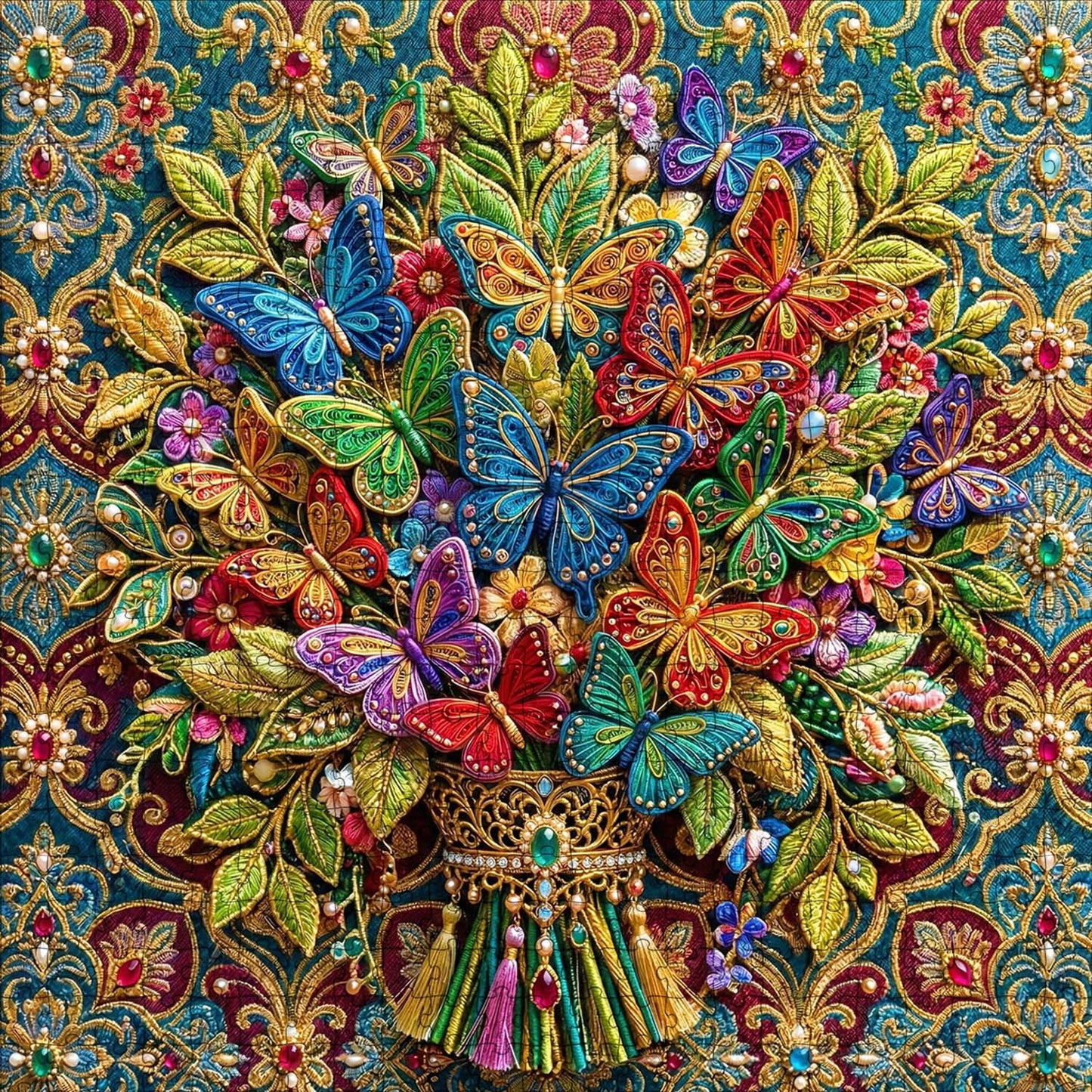 Jeweled Butterflies Jigsaw Puzzles GFTOQM3443