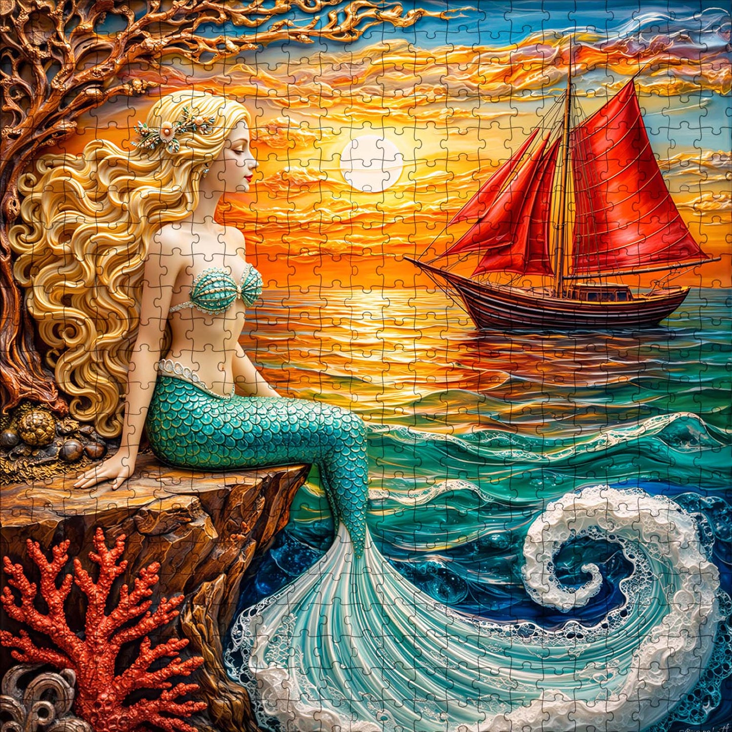 Charming Mermaid Jigsaw Puzzles GFTOTP17535