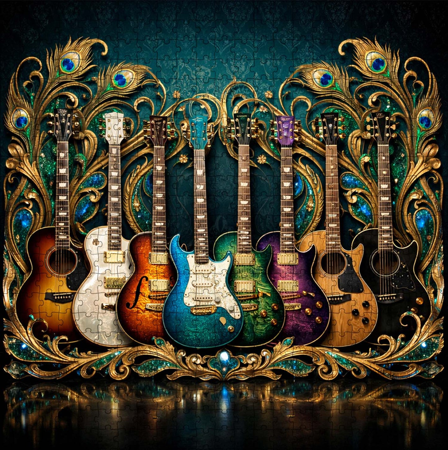 Baroque Guitars Jigsaw Puzzles GFTOQM3333