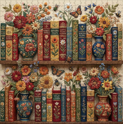 Botanical Library Jigsaw Puzzles GFTOQM3296