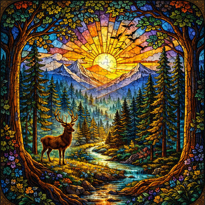Forest Serenity Jigsaw Puzzles GFTOQA2044