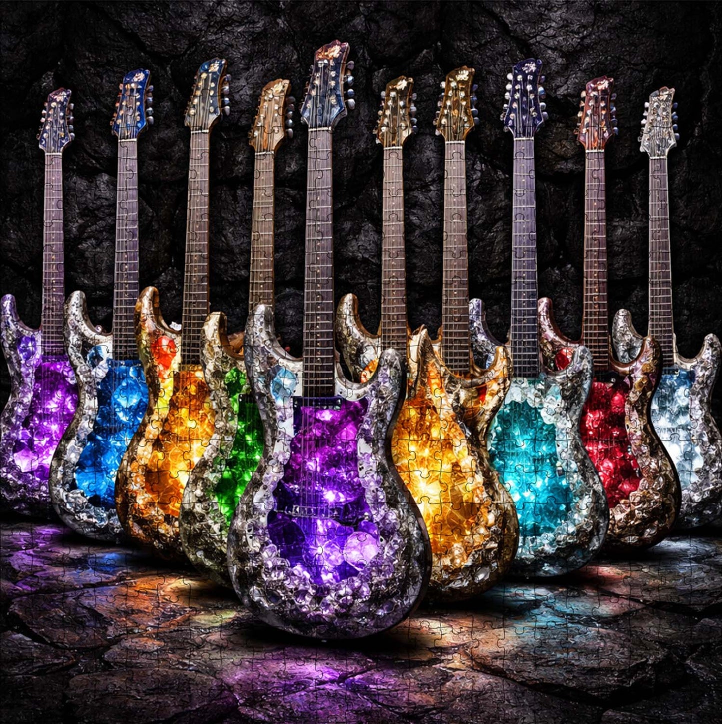 Crystal Guitars Jigsaw Puzzles GFTOQM3334