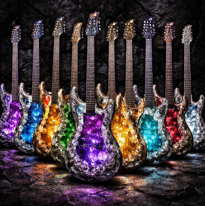 Crystal Guitars Jigsaw Puzzles GFTOQM3334