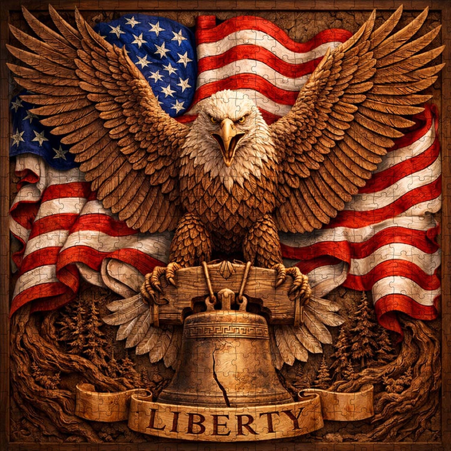 Patriot Eagle Jigsaw Puzzles GFTOMA10013