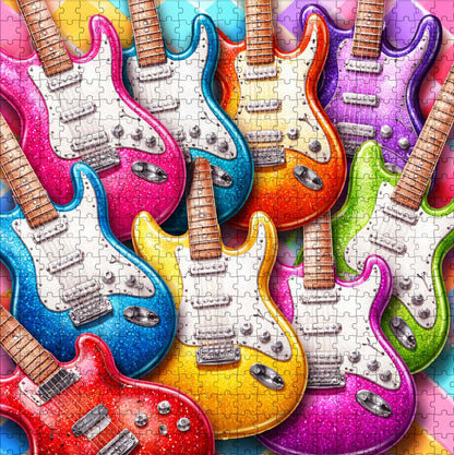 Candy Pop Guitars Jigsaw Puzzles GFTOQM3335