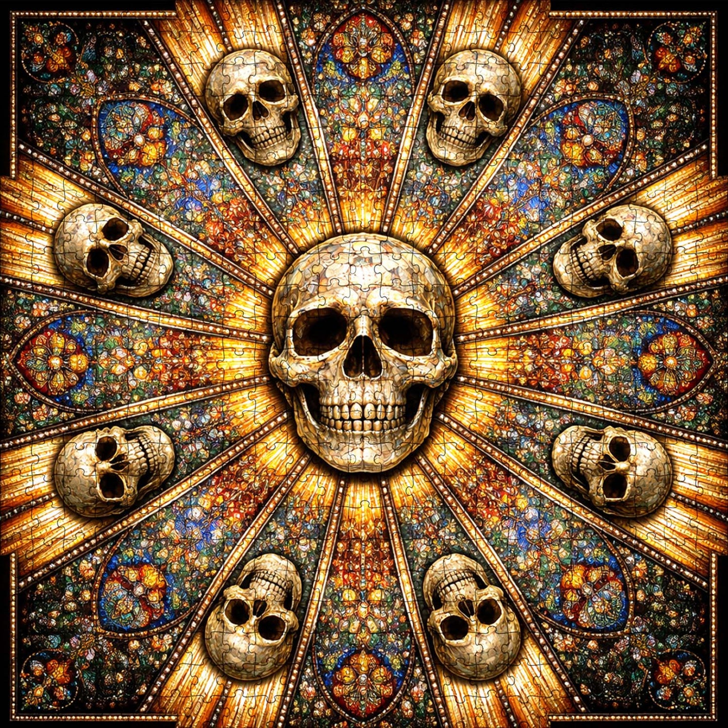 Skull Serenity Jigsaw Puzzles GFTOQA2037