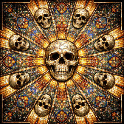 Skull Serenity Jigsaw Puzzles GFTOQA2037