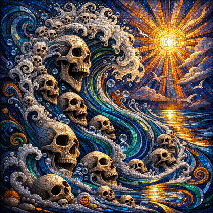 Skull Serenity Jigsaw Puzzles GFTOQA2039
