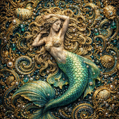 Emerald Mermaid Jigsaw Puzzles GFTOMA9978