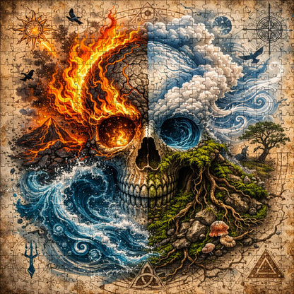 Skull Serenity Jigsaw Puzzles GFTOQA2030