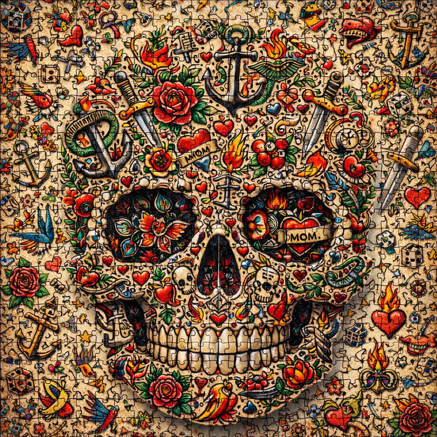 Skull Serenity Jigsaw Puzzles GFTOQA2029