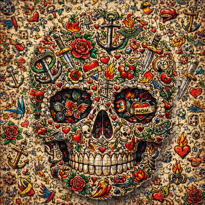 Skull Serenity Jigsaw Puzzles GFTOQA2029