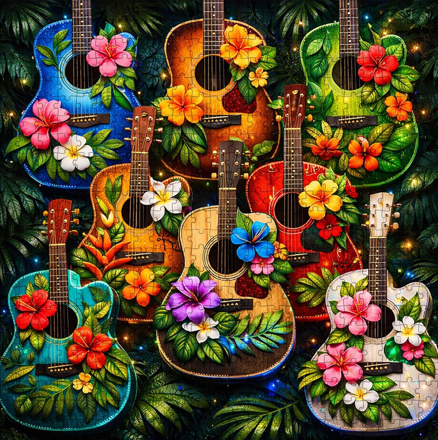 Tropical Guitars Jigsaw Puzzles GFTOQM3332
