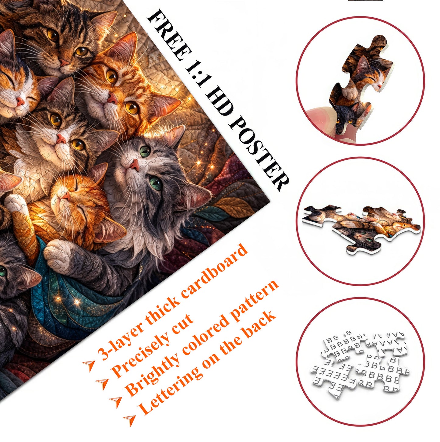Kitty Vibes Jigsaw Puzzles GFTOMA9795