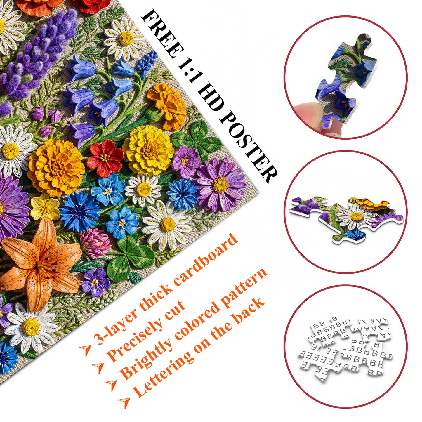 Wildflower Meadow Jigsaw Puzzles GFTOQM3442