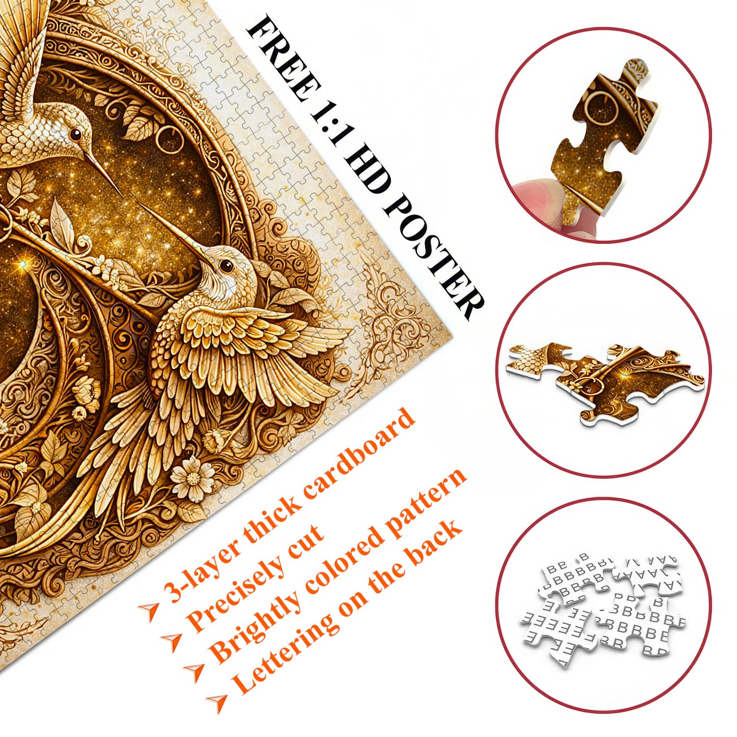 Hummingbird Bloom Jigsaw Puzzles GFTOMA9988