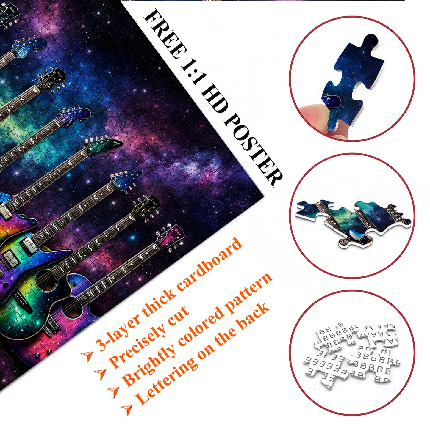 Galaxy Guitars Jigsaw Puzzles GFTOQM3337