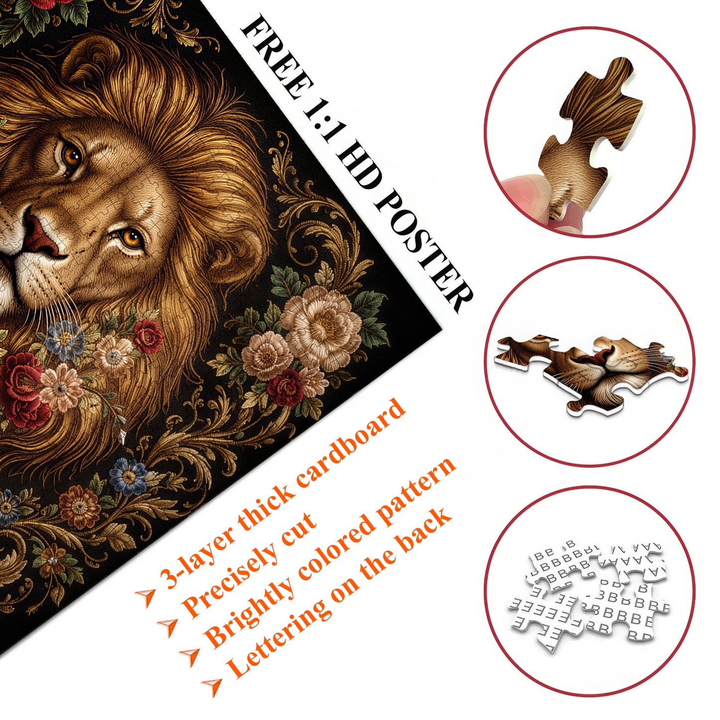 Majestic Lion Jigsaw Puzzles GFTOTP17538